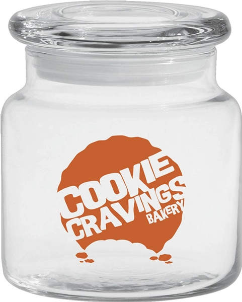16 Oz. Apothecary Jar w/Flat Lid